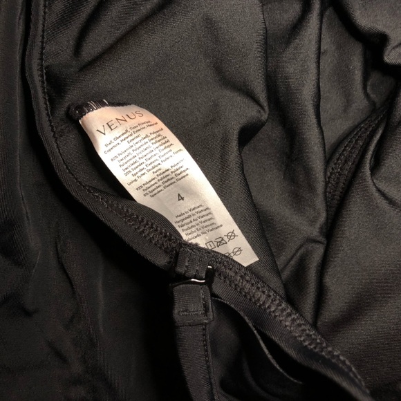 VENUS Black Ruffled One Piece Swimsuit size 4 - Picture 13 of 14